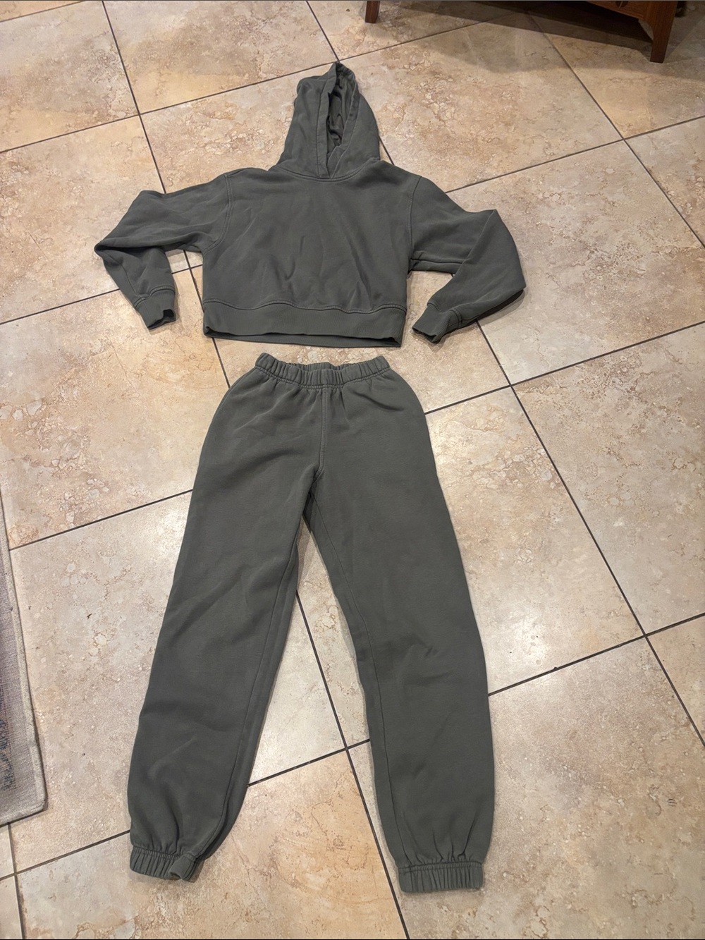 Abound Olive Green Hooded Sweatpants Set - Unbranded